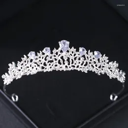 Hair Clips Silver Colour Crystal Rhinestone Tiaras And Crowns Diadem Headband For Women Girl Bride Party Wedding Accessories Jewellery