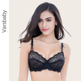 Bras Varsbaby Sexy High Quality 3/4 Cup Underwear Floral Lace Deep V Unlined