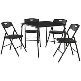 Camp Furniture Cosco 5 Piece Folding Table And Chair Set Black Fold Out Drop Delivery Sports Outdoors Camping Hiking Hiking And Campin Dhehg