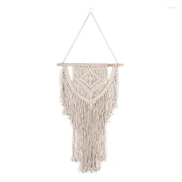 Tapestries Macrame Wall Hanging Hand Woven Art Tapestry With Tassel - Boho Living Room Bedroom Backdrop Decoration