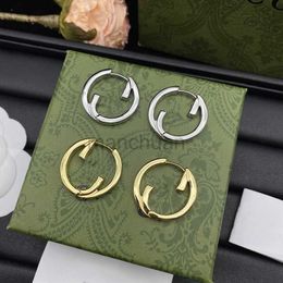 Luxury Stud Designer Earrings Women Gold Hoops Letters Earring G Dangler Earrings Designers Jewelry Silver Aretes Men Earings With Box Brincos 240306