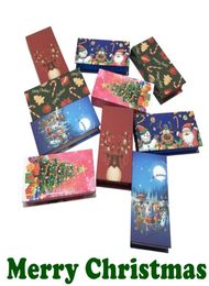 Whole Christmas Eyelash Box 25mm Mink Lashes Eyelashes Empty Packaging Box Magnetic Red Festival Gift Case Bulk Fashion7326715