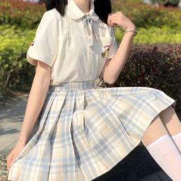 skirt Women High Waist Dance Skirts Girls Y2k Pleated Skirt Harajuku Style Korean Japan Ladies Plaid Mini Tennis Skirts Sexy Summer