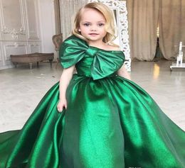 Cute Emerald Green Girls Pageant Dress Princess Children Toddler Party Prom Ball Gown Short Pretty For Little Kid4599224