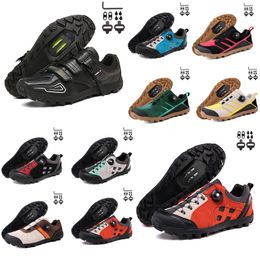 Cycling Footwear Men Speed Road Bike Sneakers Flat Cardabon Cycling Shoes MTB Cleats Women Mountain Bicycle Shoes SPD Pedals Racing Biking Footwar GAI