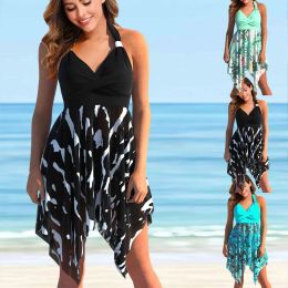 Set 2023 Women's Summer Swimwear New Dress Beach Suit Seaside Women's Tankini Vacation Two Piece Swimming Apparel Sexy Tankini