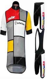 Suit Retro La Vie Claire 2021 Cycling Jersey Set Mens Summer Clothing Road Bike Shirts Bicycle Bib Shorts MTB Wear Ropa Ciclismo2671574