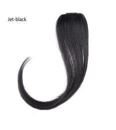 Bangs 1012inch Natrual Front Neat Synthetic Middle Part Bangs Clipin Hair Extensions Fake Fring for Women7553214
