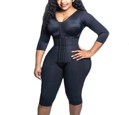 Women039s corset Fajas Colombianas Full Body Support Arm Compression Shrink Waist skims Post Surgery Postpartum GWoman Flat Bel5151462