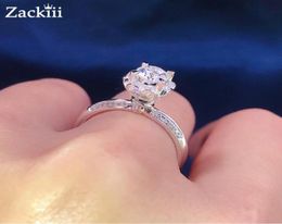 1 Carat Real Engagement Rings For Women Platinum Plating Sterling Silver Bouquet Diamond Wedding Band Fine Jewellery 2208136626451