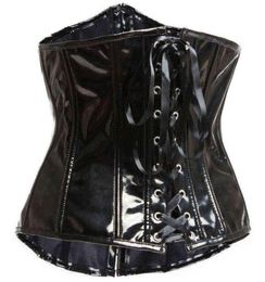 Nxy Garment Corset Sexy Short Pu Waist Seal Mirror Leather Clip Court Corset 2205255207267