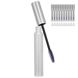 Empty Mascara Tube Wand Ideal Kit Eyelash Cream Container DIY Cosmetics Eyelash Cream with 10 Rubber Inserts for DIY Cosmetics 240301