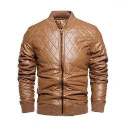 Men 2022 Autumn Brand Casual Motor Distressed Leather Jacket Coat Winter Vintage Outwear Faux Jackets 3 Men039s9226179