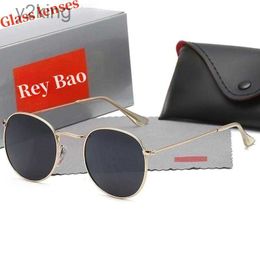 Men Sunglasses Classic Brand Retro Women Luxury Designer Eyewear Ray Metal Frame Bans Designers Sun Glasses Woman Ml 3447 3548 Box 59XA