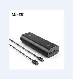 Anker PowerCore 20100mAh Power Bank Ricarica rapida 5V6A 30W PowerIQ Batteria 24A Powerbank Caricatore USB per tablet telefono9843550