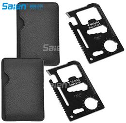 11 in 1 Survival Credit Card Multi Tool Fits Perfect Your Wallet Multitool 50PCS DHL5660157