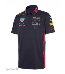 Mens Polos F1 Team Version Car Fan Racing Suit Men and Women Summer Red Shortsleeved Tshirt Car Fan Car Quickdrying Clothes Overalls Polo Customizat Customizabl 02d1