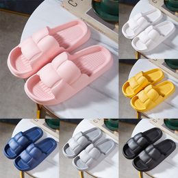 Slippers for men women Solid color hots low black white Peach Multis walking mens womens shoes trainers GAI