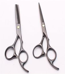 C1005 55039039 16cm Customized Logo Black Hairdressing Scissors Factory Cutting Scissors Thinning Shears Professional2379440