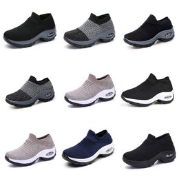 GAI Women Running shoes Men white triple black grey Beige dark Mesh breathable sneaker platform Shoes sport One