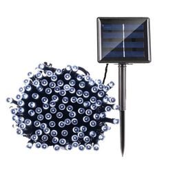 Solar Lamps LED String Lights 100200 LEDS Outdoor Fairy Holiday Christmas Party Garlands Solar Lawn Garden Lights Waterproof9760260