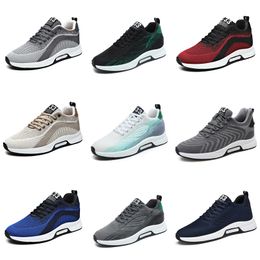 Running shoes GAI Mens breathable black blue white platform Shoes Breathable Lightweight Walking Sneakers trainers Two