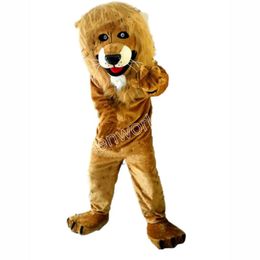 2024 halloween Adult size Long Fur Lion Mascot Costume Fancy dress carnival Cartoon theme fancy dress For Men Women Festival Dress