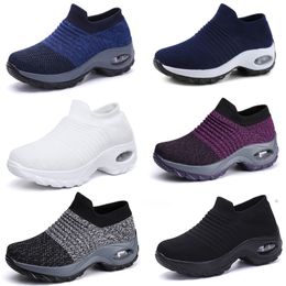 Large size men women's shoes cushion flying woven sports shoes hooded shoes fashionable rocking shoes GAI casual shoes socks shoes 35-43 20