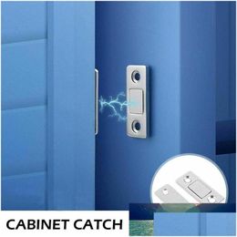 Door Catches Closers Magnet Closer Catch Latch Furniture Cabinet Cupboard With Screws Tra Thin Strong Magnetic Invisible Drop Deli Dhi4C