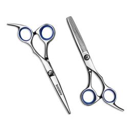 6 inch Cutting Thinning Styling Tool Hair Scissors Stainless Steel Salon Hairdressing Shears Regular Flat Teeth Blades4670372