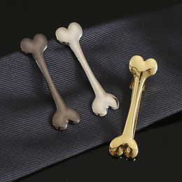 Fashion personality boutique men's fashion personality creative tie clip suit accessories bone shape multi-color versatile