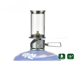 BRS55 Outdoor Mini Camping Gas Lamp Stoves Hiking Fishing Portable Windproof Lighting Butane Lanterns Ultralight Tent Night Light1577800