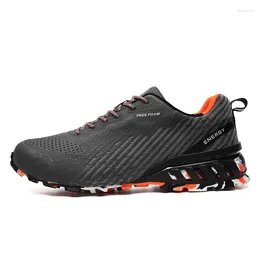 Fitness Shoes HIKEUP Men's Hiking Spring And Autumn Track Cross-country Running Outdoor Sport Mountaineering MD Rubber