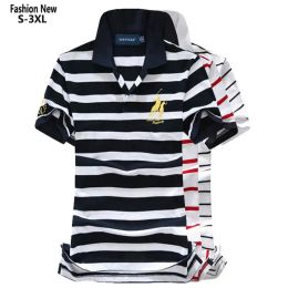 Shirts Fashion Summer Womens Polos Shirts Casual Striped Cotton EmbroideryBrand Chemise Polos Femme Lapel Sports Tees Slim Ladies Tops