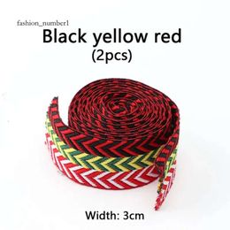 Shoe Parts Accessories Flat Shoelaces for Sneakers Wavy Bread Laces Luxury Brand Shoelace Width 15cm2cm3cm Trend Lace Rope Shoes Strings 231124 182