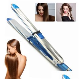 Hair Straighteners 3/4 Professional Women Fast Iron Flat Nano Titanium 450F Temperature Plate Eu/Us Plug Styling Tool Drop Delivery Dhnc6