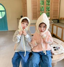 Hoodies Sweatshirts MILANCEL 2022 Spring Kids Korean Girl And Boy Striped Loose8698977