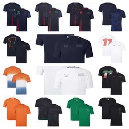 Jz8i Men's Polos New F1 Team T-shirt Formula One Official with the Same New Hot-selling Racing Suit for Men and Women Leisure Sports Quick-drying T-shirt Customizable