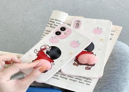 Cartoon Soft Cover Cute Funny Phone Cases for iPhone 6S 7 8 Plus X XR Xs 11 12 Pro Max back case44903918504383