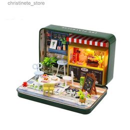 Architecture/DIY House Christmas Gifts Diy Box Doll House Toys for Children Furniture Miniature Wooden Miniaturas Dollhouse Birthday Gifts S901