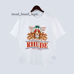 Rhude Luxury Brand Rhude Shirt Men T Shirts Designer T Shirt Men Shorts Print White Black S M L Xl Street Cotton Fashion Trend Brands Youth 5951