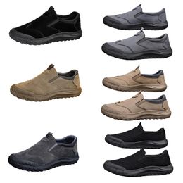 Men's shoes, spring new style, one foot lazy shoes, comfortable and breathable Labour protection shoes, men's trend, soft soles, sports and leisure shoes good shoes 44