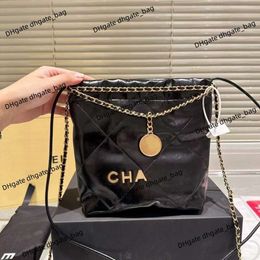 High-end brand Garbage Bag Women's Handbag New Genuine Leather Vintage Shopping Bag Handheld luxury design chain large capacity tote bag