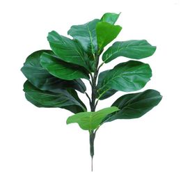 Decorative Flowers Fake Plant Green Lifelike Durable Garden Decoration Accessories Home Office Mini Artificial Leaves