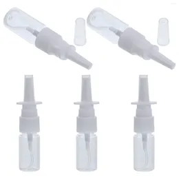 Storage Bottles 5 Pcs 10ml Portable Nasal Sprayer Bottle Rhinitis Refillable Fine Mist Empty Spray (10M Nose Powder Dispenser