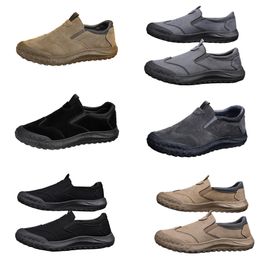 Men's shoes, spring new style, one foot lazy shoes, comfortable and breathable Labour protection shoes, men's trend, soft soles, sports and leisure shoes good shoes 42 a111