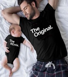 The Original Remix Family Matching Outfits Daddy Mom Kids Tshirt Baby Bodysuit Family Look Father Son Clothes Father039s Day G5208268