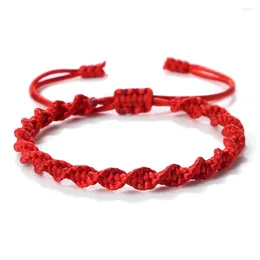 Strand Simple Handmade Adjustable Knot Rope Bracelet Fashion Colourful Thread Knitted Bracelets For Women Men Lucky Prayer Jewellery Gifts