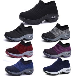 Large size men women's shoes cushion flying woven sports shoes hooded shoes fashionable rocking shoes GAI casual shoes socks shoes 35-43 53