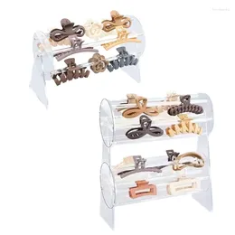 Jewellery Pouches Clear Acrylic Headband Holder Hair Accessory Storage Rack For Chains Bracelets Necklaces F19D